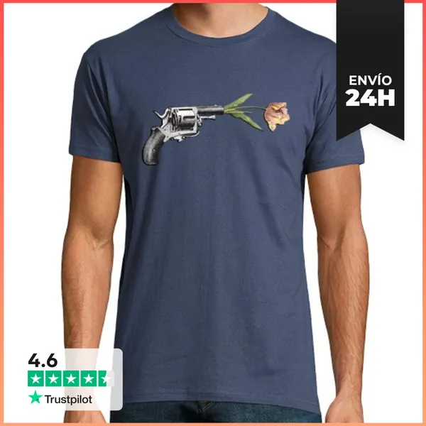 Camiseta Hombre Clásica Floral Shot LaTostadora