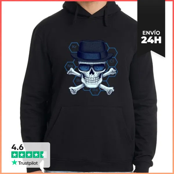 Sudadera Unisex Con Capucha Heisenberg Head LaTostadora