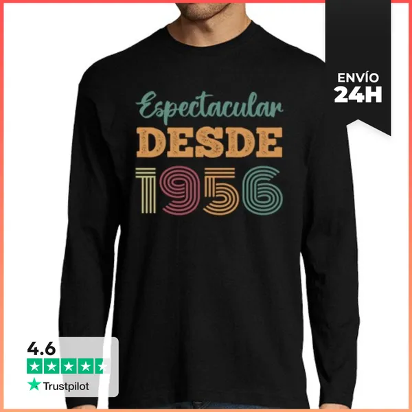 Camiseta Hombre Manga Larga ESPECTACULAR DESDE 1956 LaTostadora
