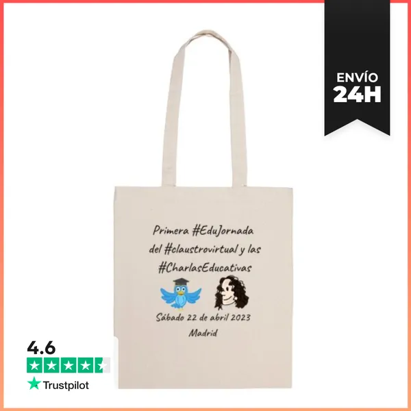 Bolsa De Tela Jornadas Madrid Negro LaTostadora