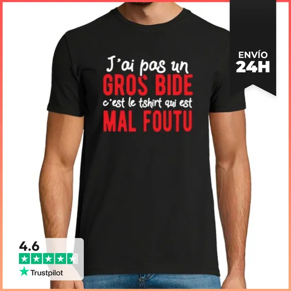 Camiseta Hombre Clásica No Tengo Una Gran Barriga Es La Camiset
