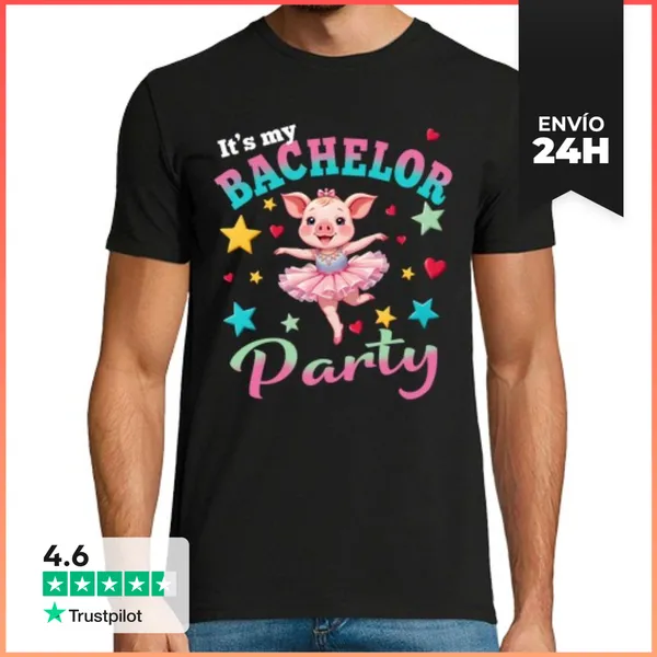Camiseta Hombre Clásica Despedida De Soltero Regalo Novio Cerdi