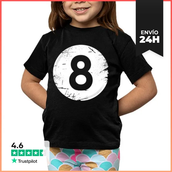 Camiseta Clásica Para Niños Bola 8 LaTostadora