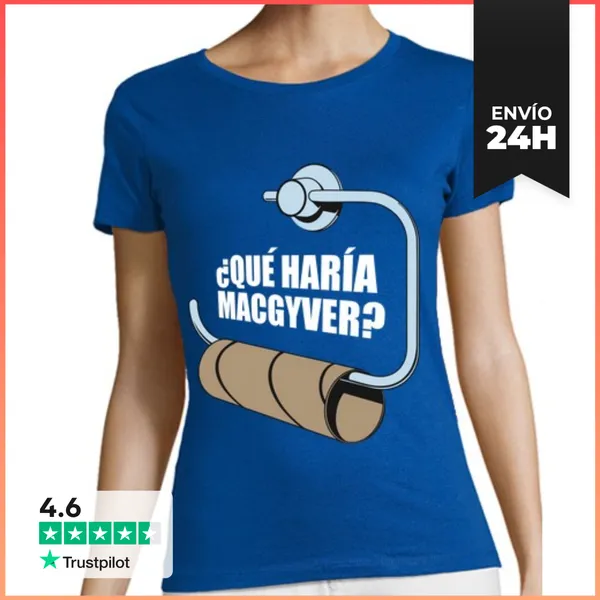Camiseta Mujer Clásica Que Haria MacGyver LaTostadora