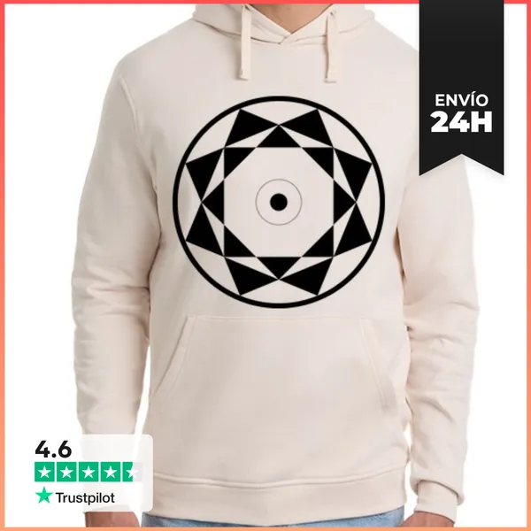 Sudadera Unisex Con Capucha Diseño De Mandala De Estrella