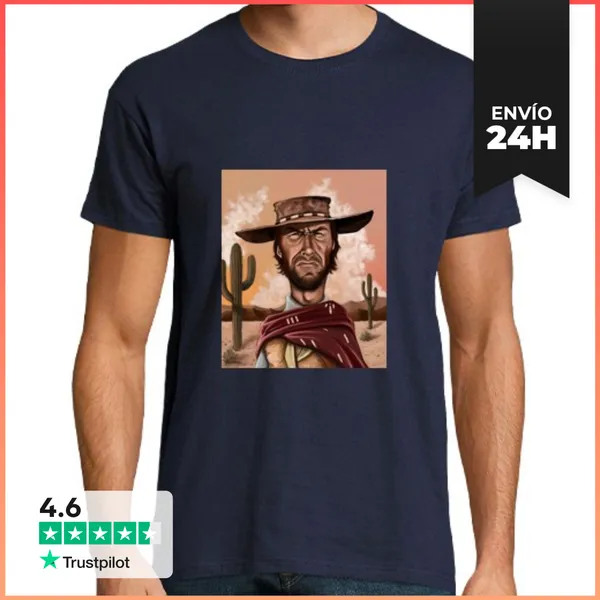 Camiseta Hombre Clásica Clint Eastwood LaTostadora