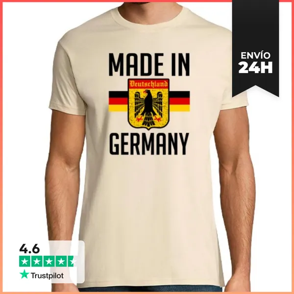 Camiseta Hombre Clásica Hecho En Alemania LaTostadora