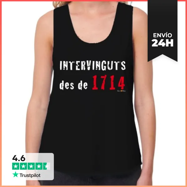 Camiseta Mujer Sin Mangas, Loose Fit INTERVINGUTS DES DE 1714