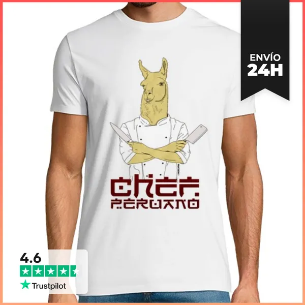 Camiseta Hombre Clásica Chef Peruano LaTostadora