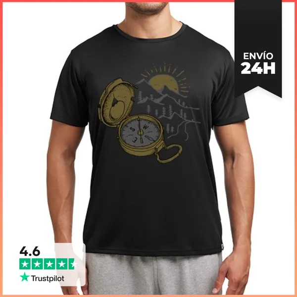 Camiseta Deportiva Hombre Brújula LaTostadora