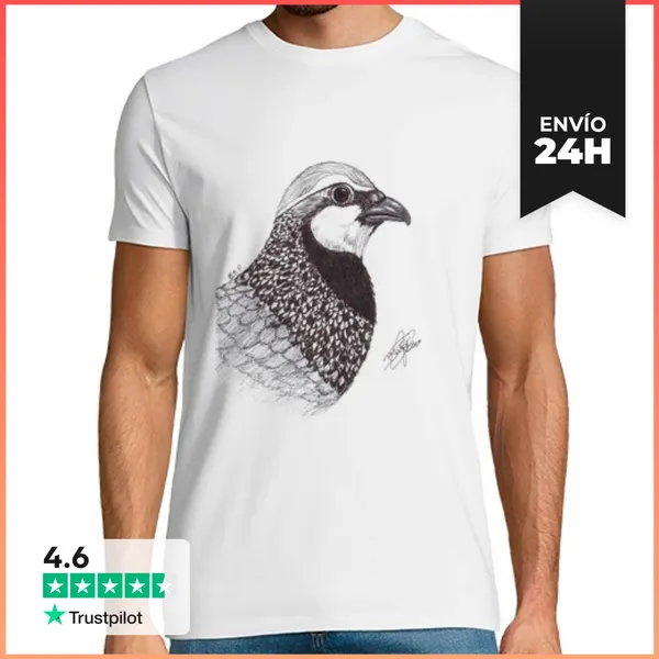 Camiseta Hombre Clásica Perdiz Roja LaTostadora