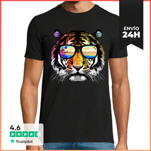 Camiseta Hombre Clásica Tigre De Verano LaTostadora