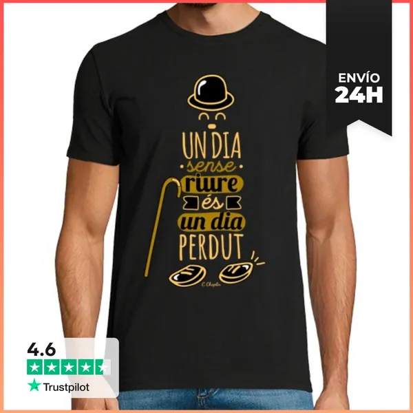 Camiseta Hombre Clásica Un Dia Sense Riure LaTostadora