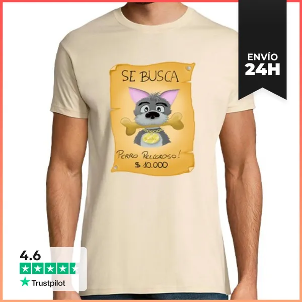 Camiseta Hombre Clásica Se Busca LaTostadora