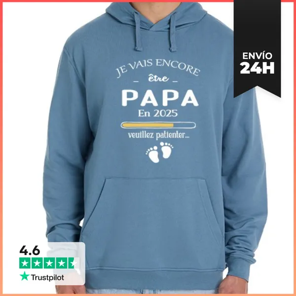 Sudadera Unisex Con Capucha Anuncio De Embarazo De Papá 2025