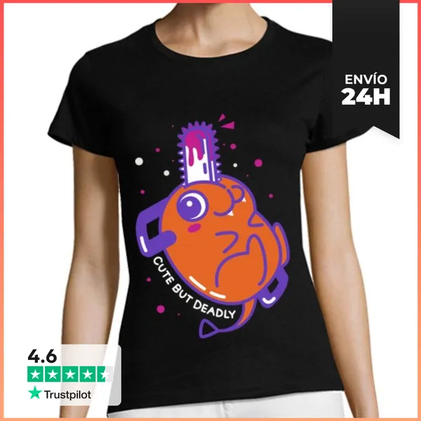 Camiseta Mujer Clásica Cute But Deadly LaTostadora