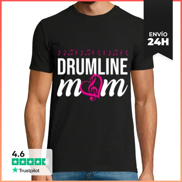 Camiseta Hombre Clásica Mamá De La Banda De Marcha Cuerpo De