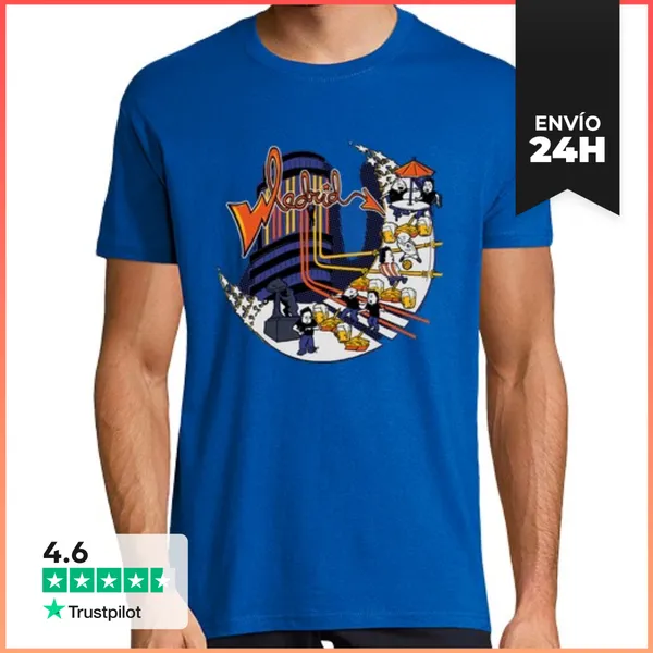 Camiseta Hombre Clásica Madrid Noche LaTostadora