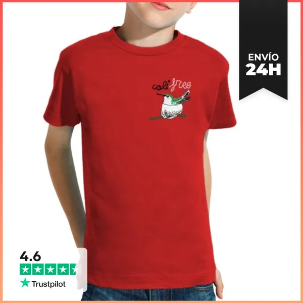 Camiseta Clásica Para Niños Colifree Naranja LaTostadora