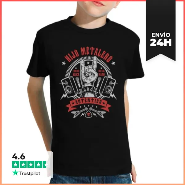 Camiseta Clásica Para Niños Hijo Metalero LaTostadora