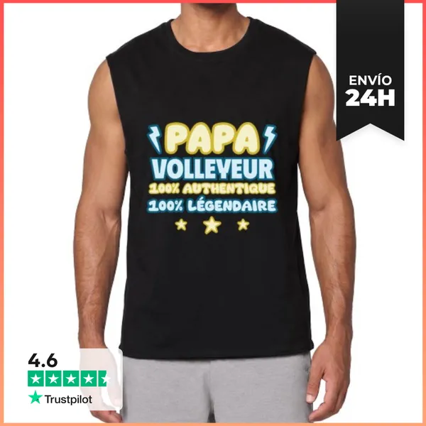 Camiseta Sin Mangas Papá Del Voleibol Voleibol Voleibol