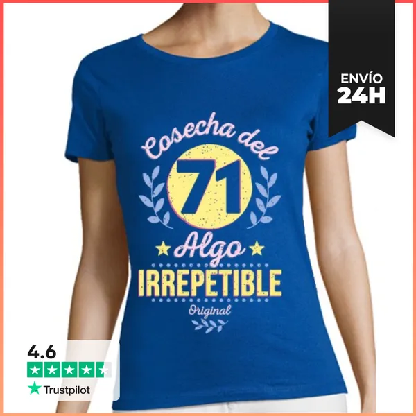 Camiseta Mujer Clásica Cosecha Del 71. Irrepetible LaTostadora