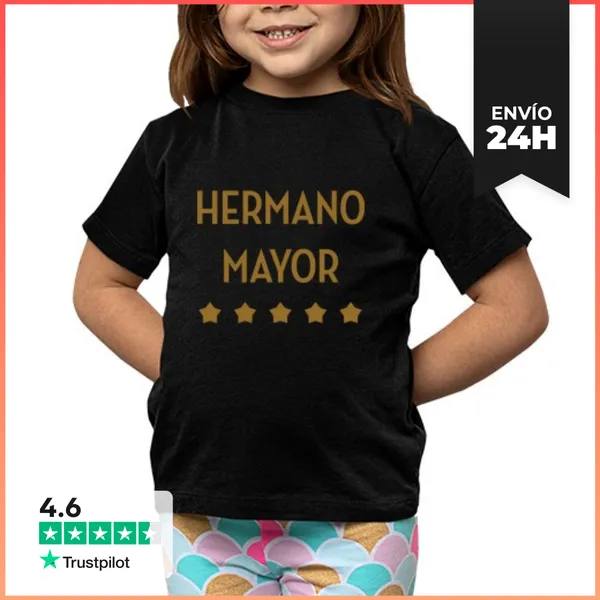 Camiseta Clásica Para Niños Niño, Camiseta : Hermano Mayor