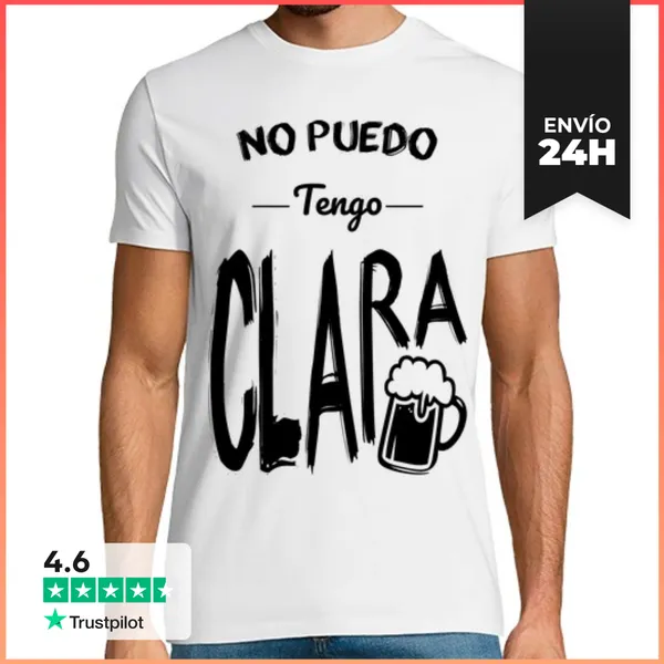 Camiseta Hombre Clásica No Puedo Tengo Clara LaTostadora