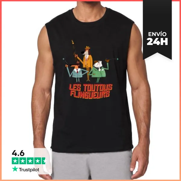 Camiseta Sin Mangas Perros Armados LaTostadora