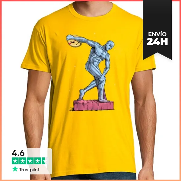 Camiseta Hombre Clásica Disco Manhattan LaTostadora
