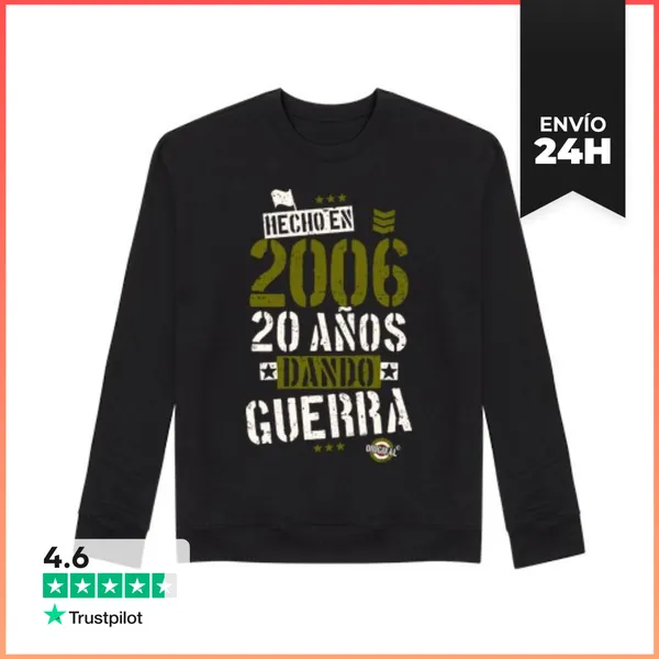 Sudadera Unisex 2006. 20 Años Dando Guerra LaTostadora
