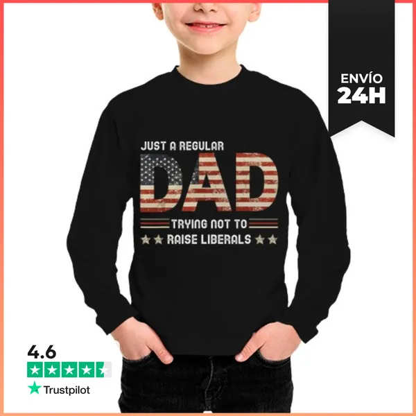 Camiseta Manga Larga Para Niños Día Del Padre LaTostadora