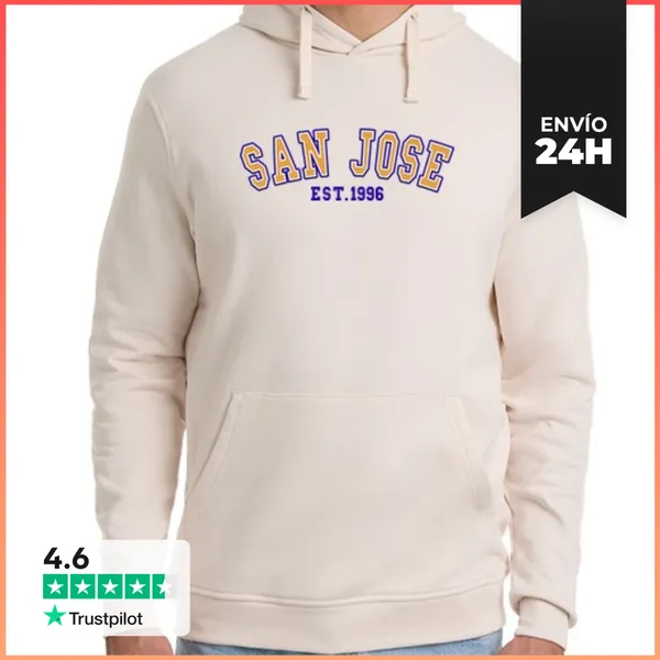 Sudadera Unisex Con Capucha San José Est 1996 LaTostadora