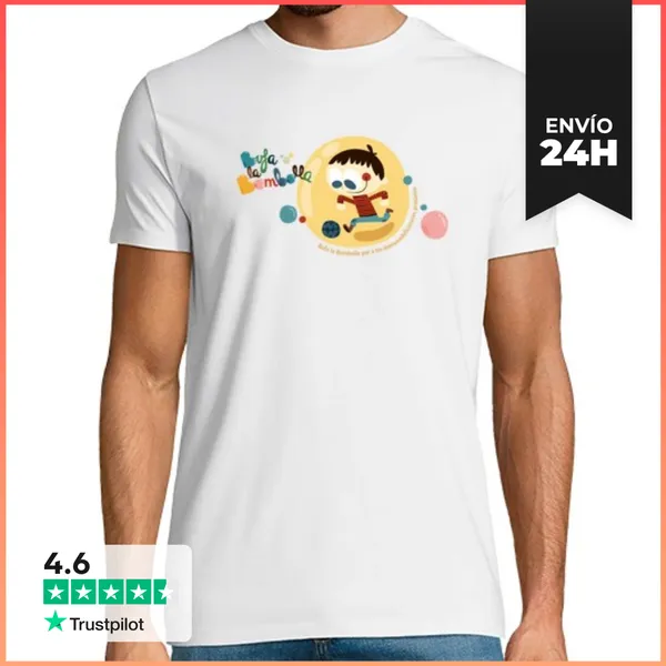 Camiseta Hombre Clásica Niño En Burbuja Jugando A Pelota