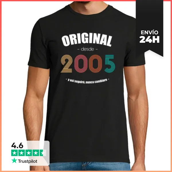 Camiseta Hombre Clásica Original Desde 2005 - Así Seguiré