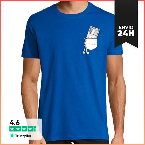 Camiseta Hombre Clásica IPod Classic, Hombre LaTostadora