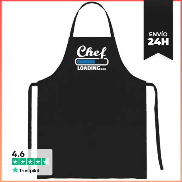 Delantal Chef Cargando LaTostadora