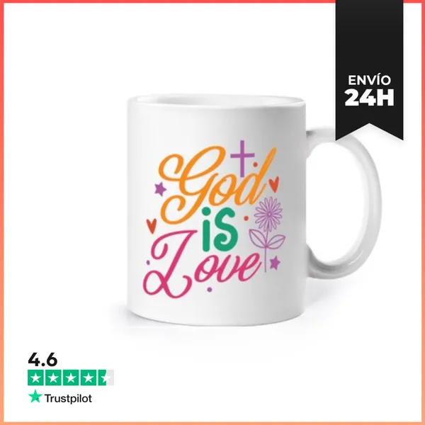 Taza God Is Love LaTostadora