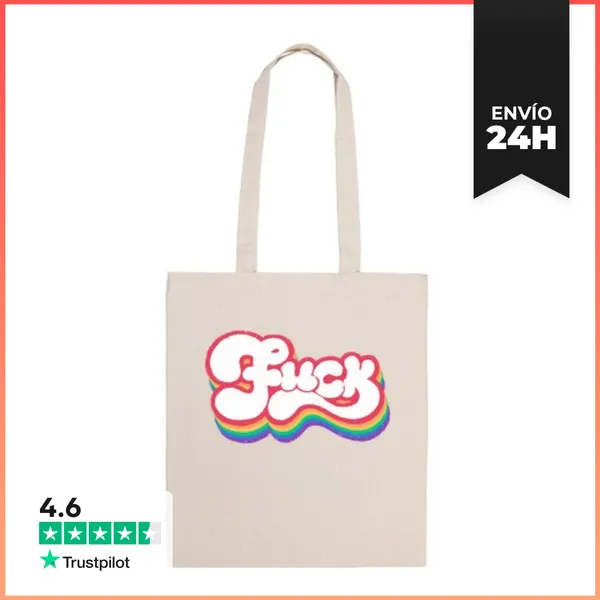 Bolsa De Tela Arcoíris Joder LaTostadora