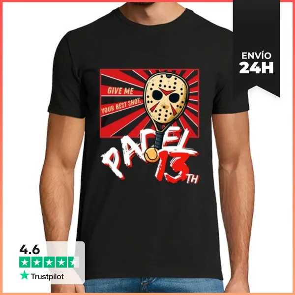Camiseta Hombre Clásica Pádel Humor LaTostadora