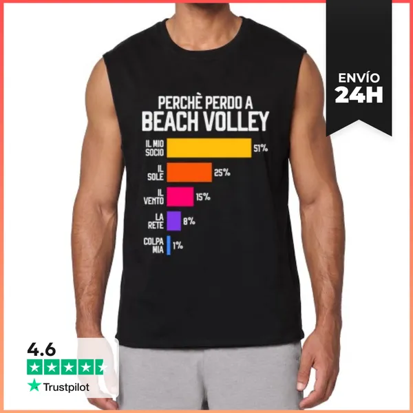 Camiseta Sin Mangas Porque Pierdo En Voleibol De Playa Vole