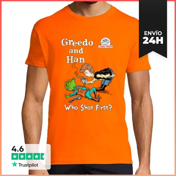 Camiseta Hombre Clásica Greedo Y De Han Parodia Seuss LaTostadora