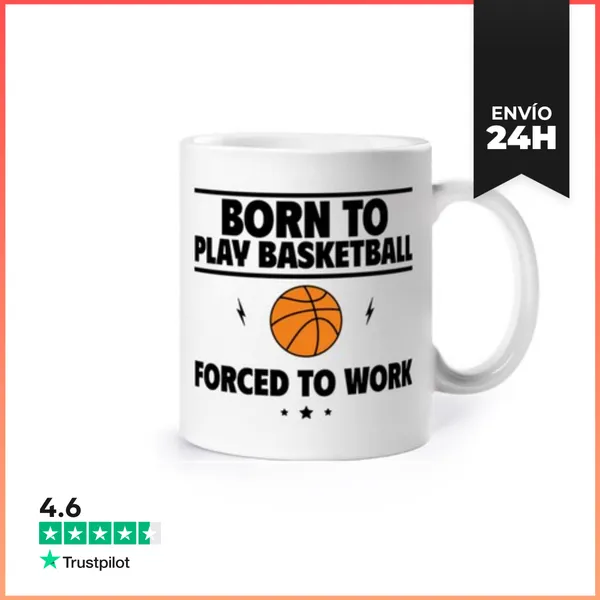 Taza Nacido Para Jugar Baloncesto LaTostadora