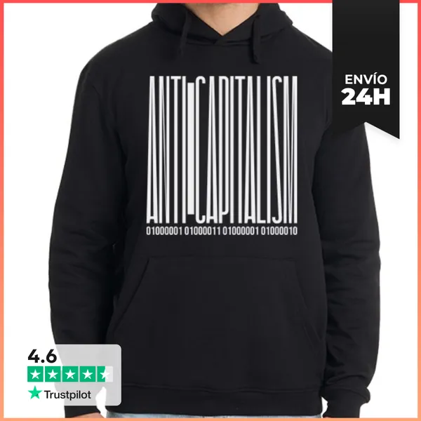 Sudadera Unisex Con Capucha Anti-Capitalism Acab LaTostadora