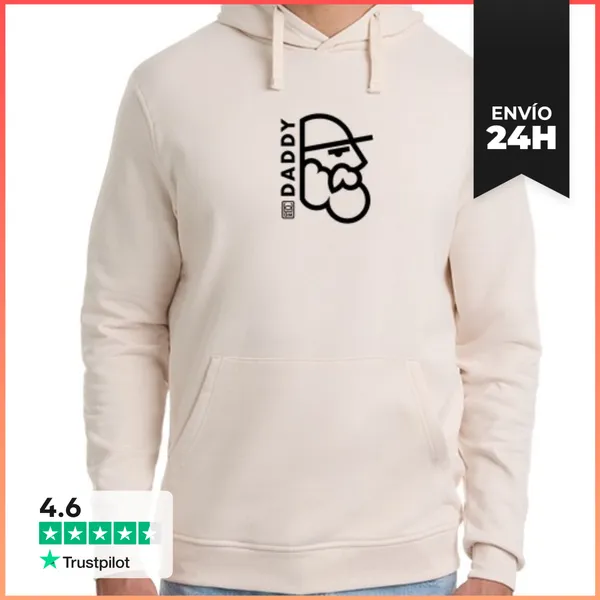 Sudadera Unisex Con Capucha SUDDADDY SIN MARCO NEGROTRAZO GRUESO