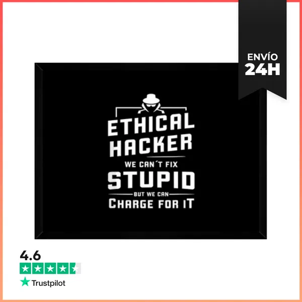 Cuadro Con Marco Horizontal Hacker Ético Hacker De Sombrero