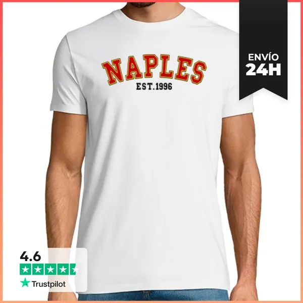 Camiseta Hombre Clásica Nápoles Est 1996 LaTostadora