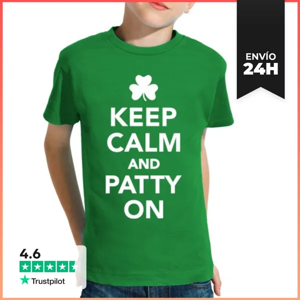 Camiseta Clásica Para Niños Mantener La Calma Y La Empanada De