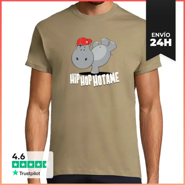 Camiseta Hombre Clásica Hip Hop Hotame LaTostadora