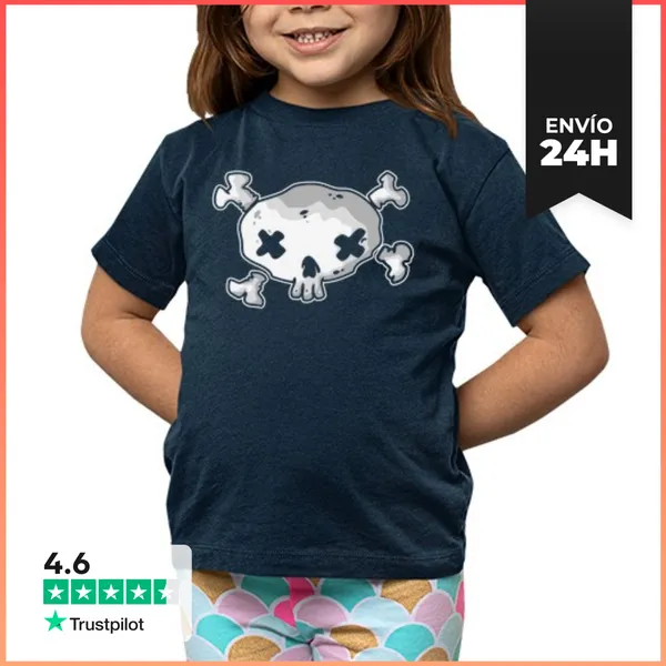 Camiseta Clásica Para Niños Pirata Detalle LaTostadora